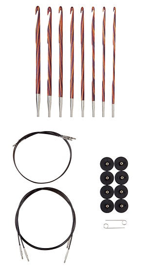 Interchangeable Tunisian Crochet Hook Set