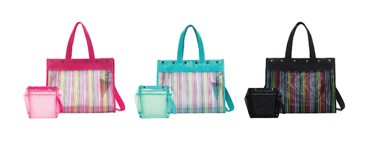 Rainbow Mesh Tote w/Sm Oh Snap Bundle